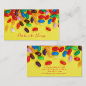 Bunte süße Geleebonbons Visitenkarte (Vorne/Hinten)