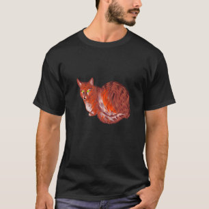 Bunte Süße Katze Regenbogen Kätzchen Katze T-Shirt