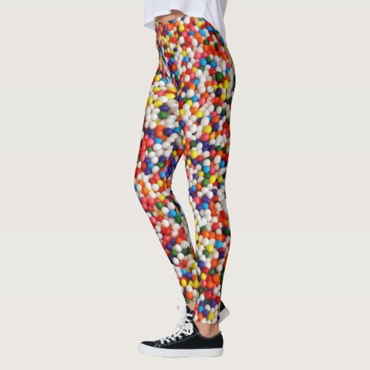 Bunte Süßigkeit besprühen Bälle Leggings (Links)