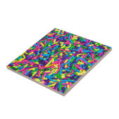 Bunte Süßigkeit besprüht Druckfliese Fliese (Seite)