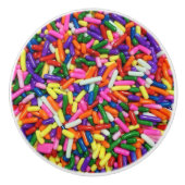 Bunte Süßigkeit besprüht Keramikknauf (Vorderseite)