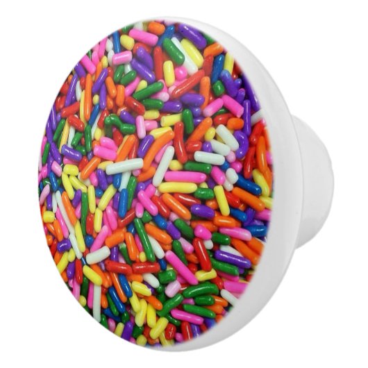 Bunte Süßigkeit besprüht Keramikknauf (Rechts)