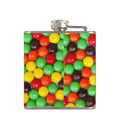 Bunte Süßigkeiten Flachmann (Rückseite)