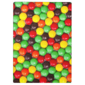 Bunte Süßigkeiten Klemmbrett (Rückseite)