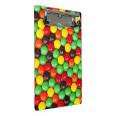Bunte Süßigkeiten Mini Klemmbrett (Schrägansicht)