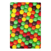 Bunte Süßigkeiten Mini Klemmbrett (Rückseite)