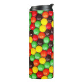 Bunte Süßigkeiten Thermosbecher (Nach links gedreht)
