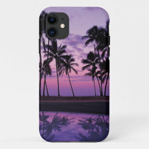 Bunte Szene der Palmen am Sonnenuntergang Case-Mate iPhone Hülle