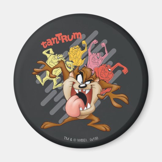 Bunte "Tantrum" TAZ™ Magnet (Vorne)