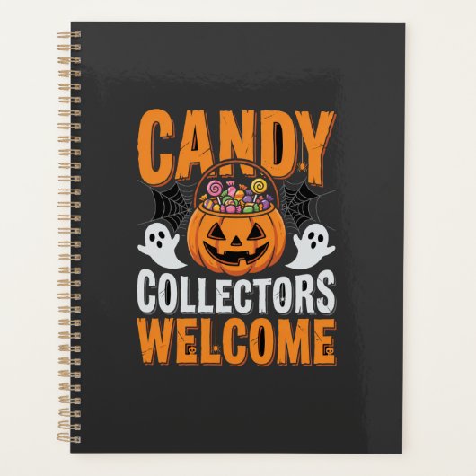 Bunte Tanzskelette Halloween-Party Planer (Vorderseite)