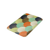 Bunte Tapete: künstlerisches Design. Badematte (Schrägansicht)