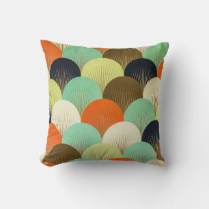 Bunte Tapete: künstlerisches Design. Kissen