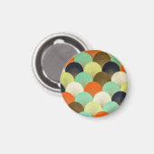 Bunte Tapete: künstlerisches Design. Magnet (Vorderseite/Rückseite)