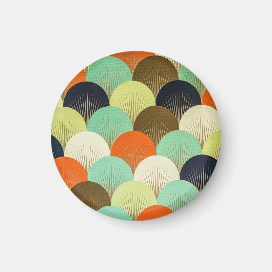 Bunte Tapete: künstlerisches Design. Magnet (Vorne)