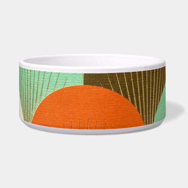 Bunte Tapete: künstlerisches Design. Napf (Vorderseite)
