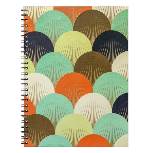 Bunte Tapete: künstlerisches Design. Notizblock (Vorderseite)