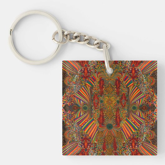 Bunte Tasche für jeden Tag Schlüsselanhänger (Vorderseite)