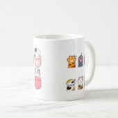 Bunte Taschen Katzen Tasse (VorderseiteRechts)
