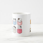 Bunte Taschen Katzen Tasse (Mittel)