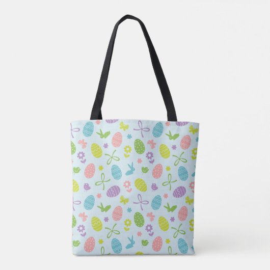Bunte Taschen-Tasche des Ostern-Frühlings-Muster-| Tasche (Rückseite)