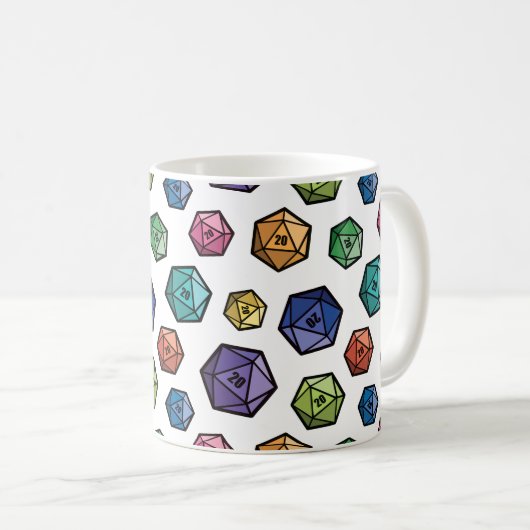 Bunte Tasse D20 (VorderseiteRechts)
