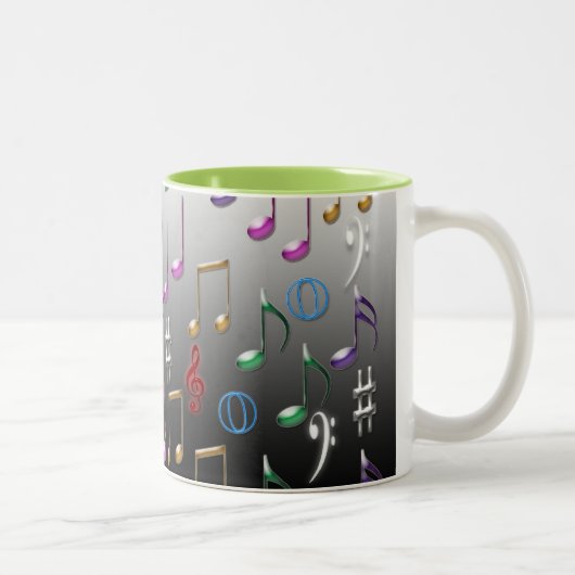 Bunte Tasse der musikalischen Anmerkungen (Rechts)