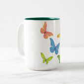 bunte Tasse Schmetterlinge (Vorderseite Links)