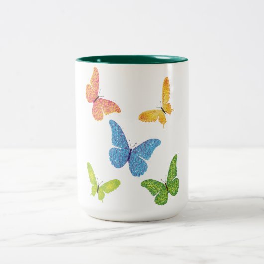 bunte Tasse Schmetterlinge (Mittel)