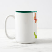 bunte Tasse Schmetterlinge (Links)
