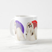 Bunte Tasse Shih Tzu (Vorderseite Links)