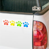 Bunte Tatzen Autoaufkleber (Auf Lkw)