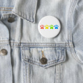 Bunte Tatzen Button (Beispiel)