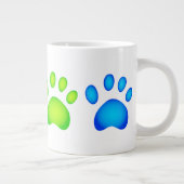 Bunte Tatzen Jumbo-Tasse (Rechts)