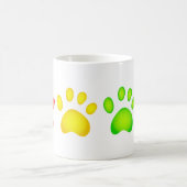 Bunte Tatzen Kaffeetasse (Mittel)