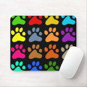 Bunte Tatzen Mousepad (Mit Mouse)