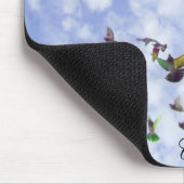 Bunte Tauben Mousepad (Ecke)