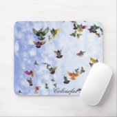 Bunte Tauben Mousepad (Mit Mouse)