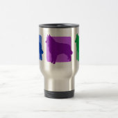 Bunte Tervuren Silhouetten Reisebecher (Mittel)