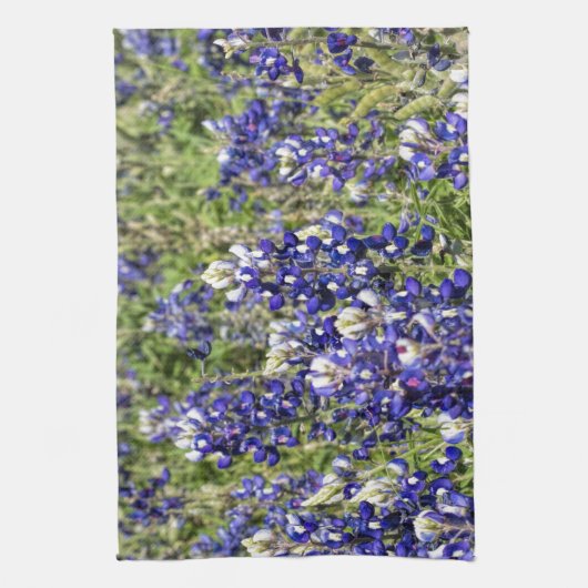 Bunte TexasBluebonnets - Lupinus texensis Handtuch (Vertikal)