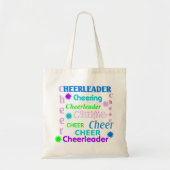 Bunte Text-Cheerleader-Tasche Tragetasche (Vorne)