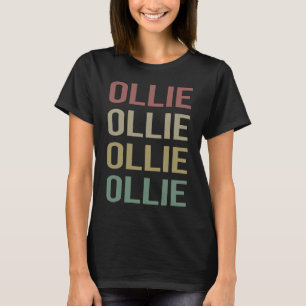 Bunte Textkunst - Ollie Name T-Shirt