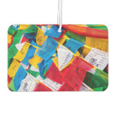 Bunte tibetische Gebetsflaggen - Tibet Autolufterfrischer (Rückseite)