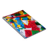 Bunte tibetische Gebetsflaggen - Tibet Notizblock (Rechte Seite)
