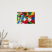 Bunte tibetische Gebetsflaggen - Tibet Poster (Küche)