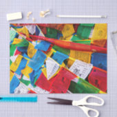 Bunte tibetische Gebetsflaggen - Tibet Seidenpapier (Handwerk)