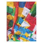 Bunte tibetische Gebetsflaggen - Tibet Tischdecke (Vorderseite)