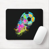 Bunte Tie Dye Fußball Ll Mousepad (Mit Mouse)