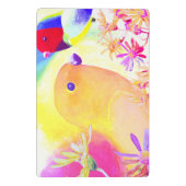 Bunte Tie-Dye Vögel Mini Klemmbrett (Rückseite)