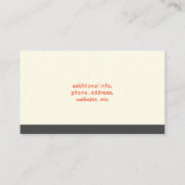 Bunte Tiere der Katzen-und Hundemoderne Visitenkarte (Rückseite)