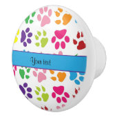 Bunte Tiertatzen-Drucke Keramikknauf (Rechts)